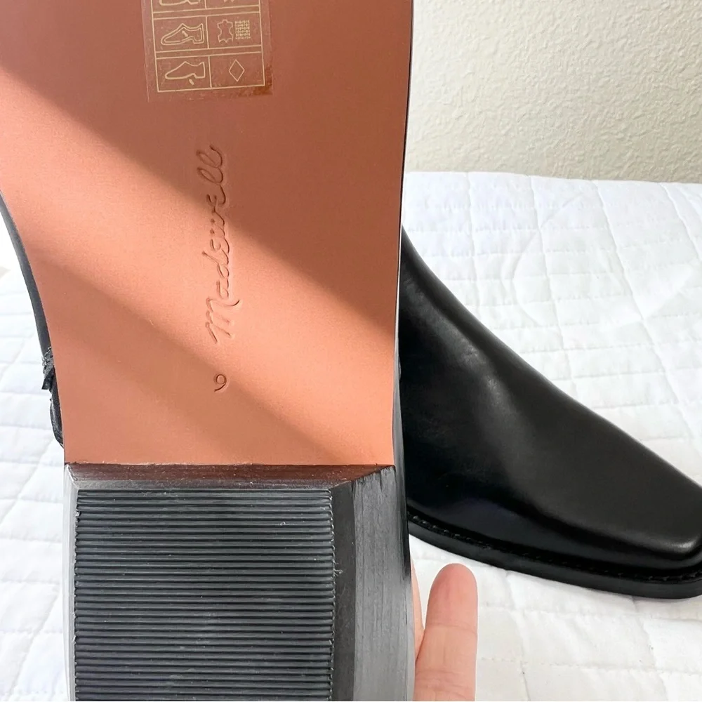 Madewell The Idris Ankle Boot in True Black Size 9 NWOB - Picture 9 of 10